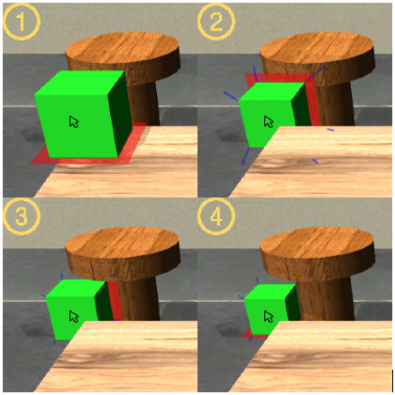 Shift-Sliding and Depth-Pop for 3D Positioning