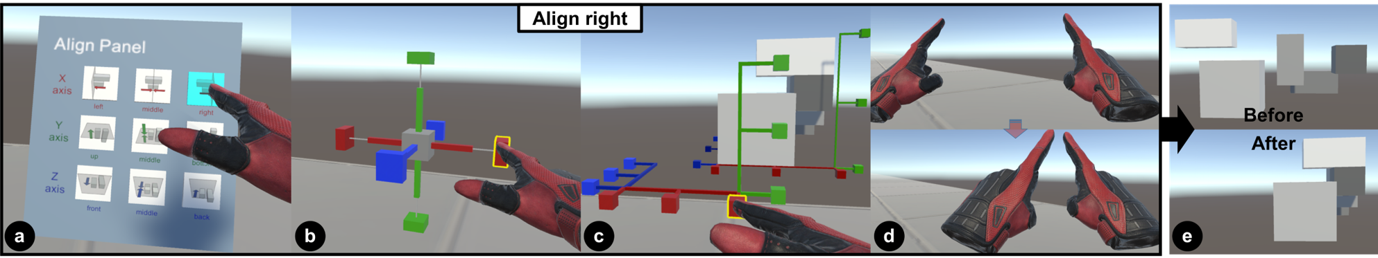 Group-based Object Alignment in Virtual Reality Environments
